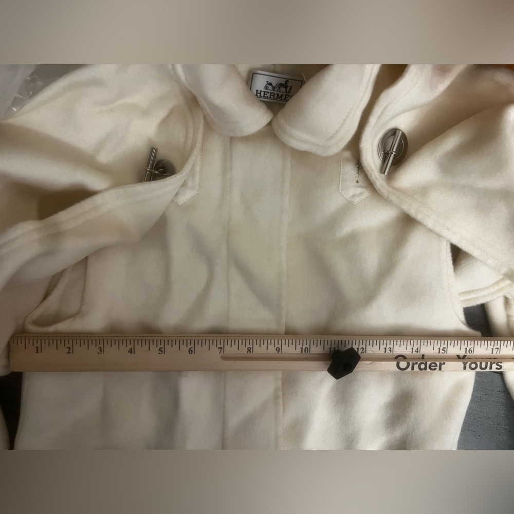 Cashmere Cape Trench Coat Convertible Paletot Size Small - Picture 7 of 16